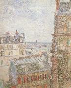 Vincent Van Gogh View of Paris from Vincent's Room in t he Rue Lepic (nn04) oil painting artist